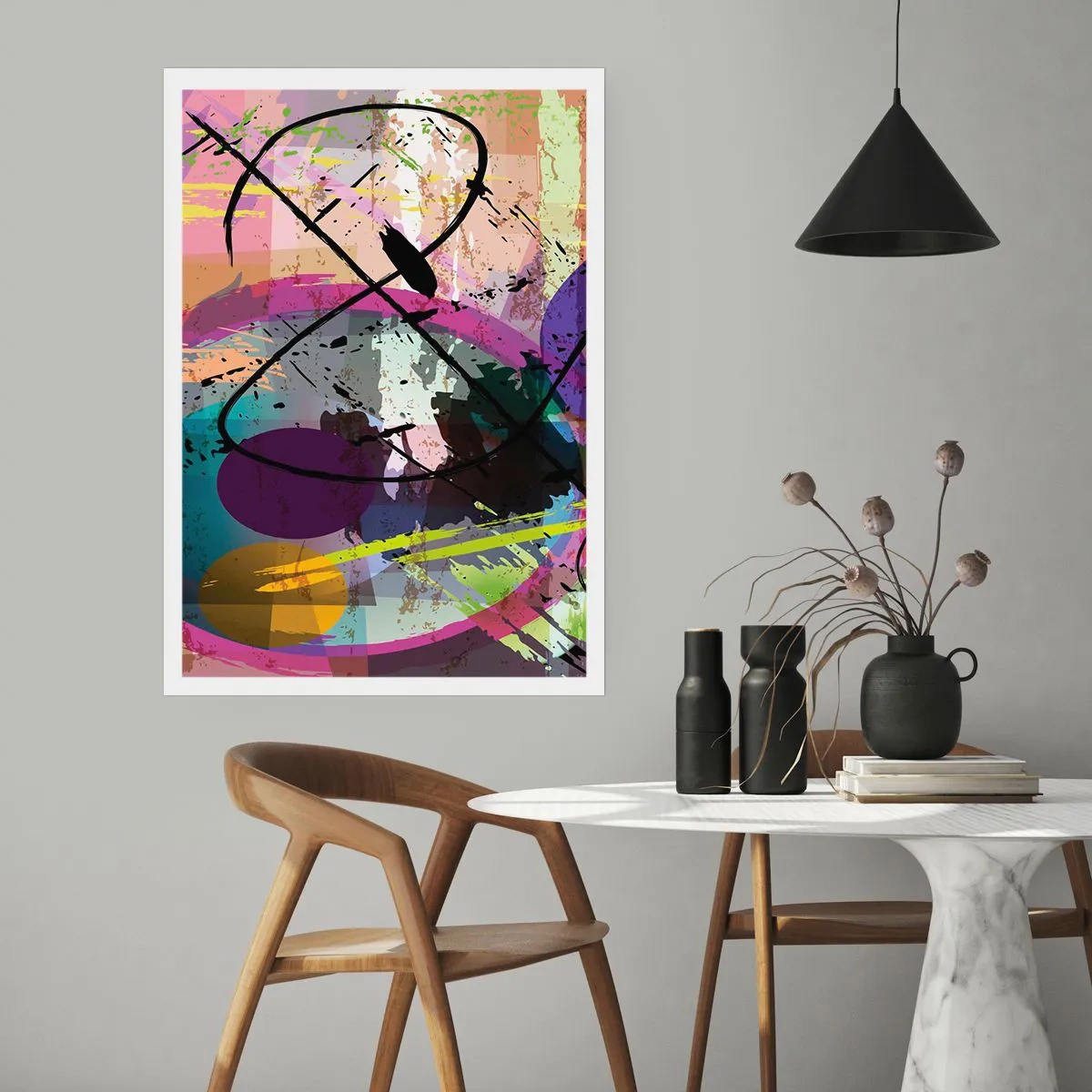 Plakat - Kan være lige eller rundt - 61x91 cm