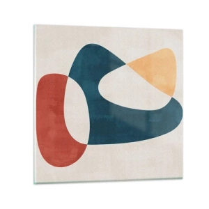 Billede på glas - Påvirkninger og metamorfoser - 40x40 cm