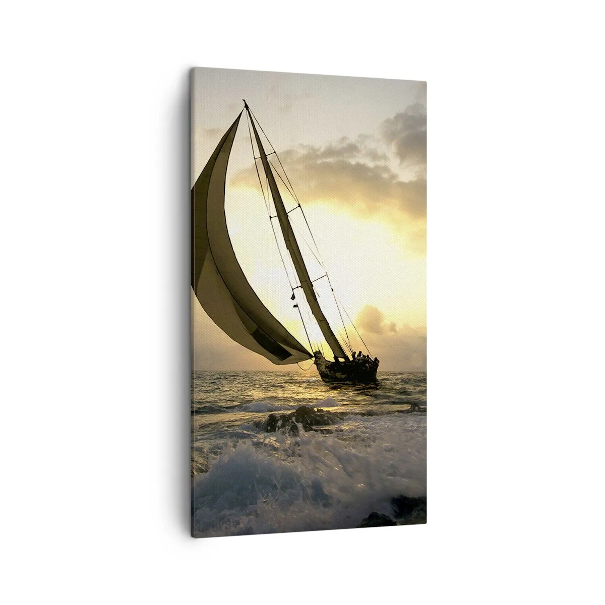 Lærredstryk - Billede på lærred - I medvind og modvind - 45x80 cm