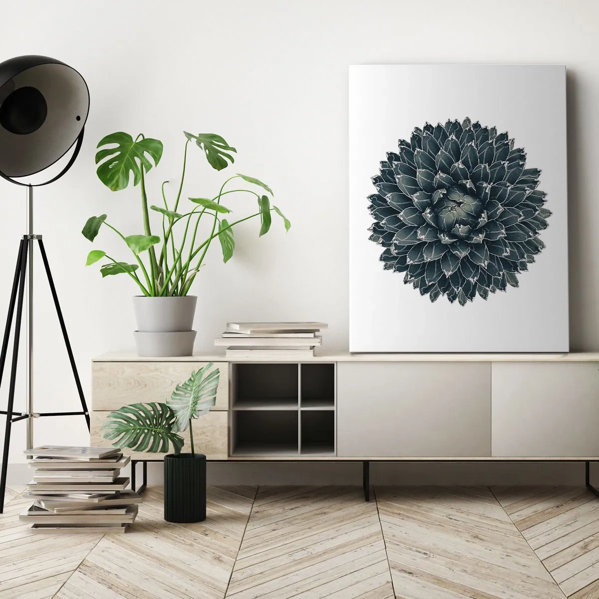 Lærredstryk - Billede på lærred - Ørkenstjerne - 50x70 cm