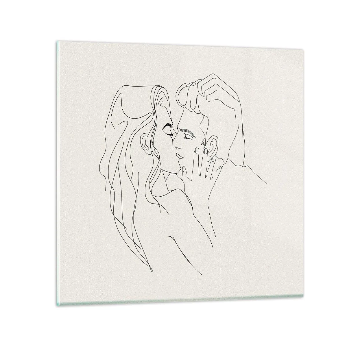 Billede på glas - Forviklet i følelser - 60x60 cm