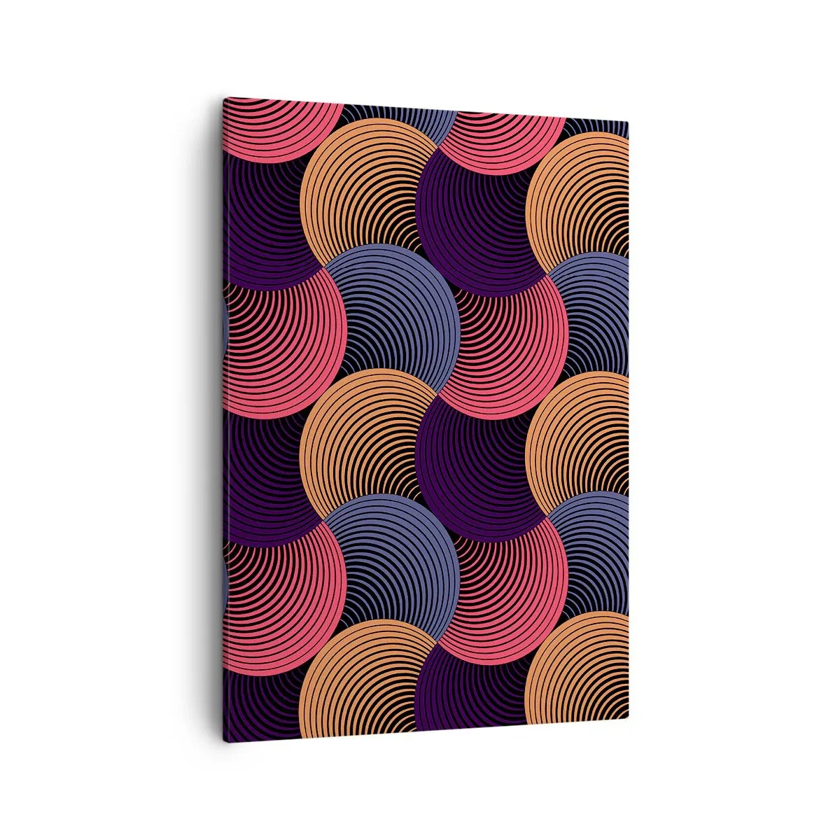 Lærredstryk - Billede på lærred - I en cirkulær rytme - 50x70 cm