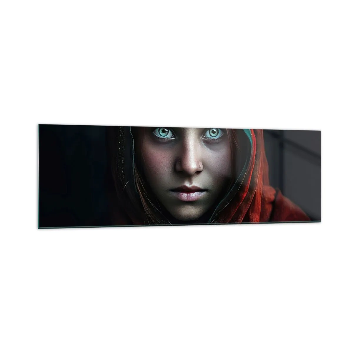 Billede på glas - Østens prinsesse - 160x50 cm