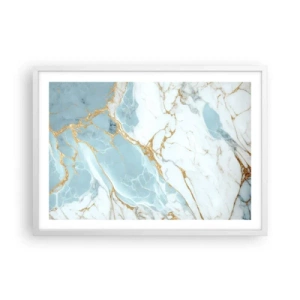 Plakat i hvid ramme - Rigdom af sten - 70x50 cm