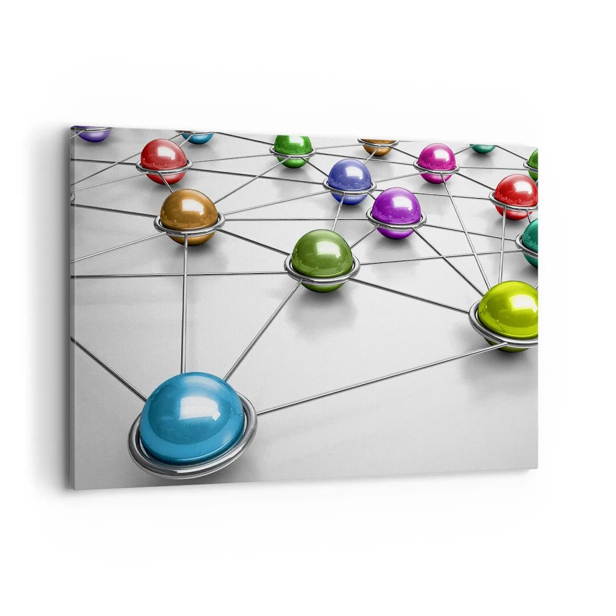 Lærredstryk - Billede på lærred - Kosmisk net - 100x70 cm