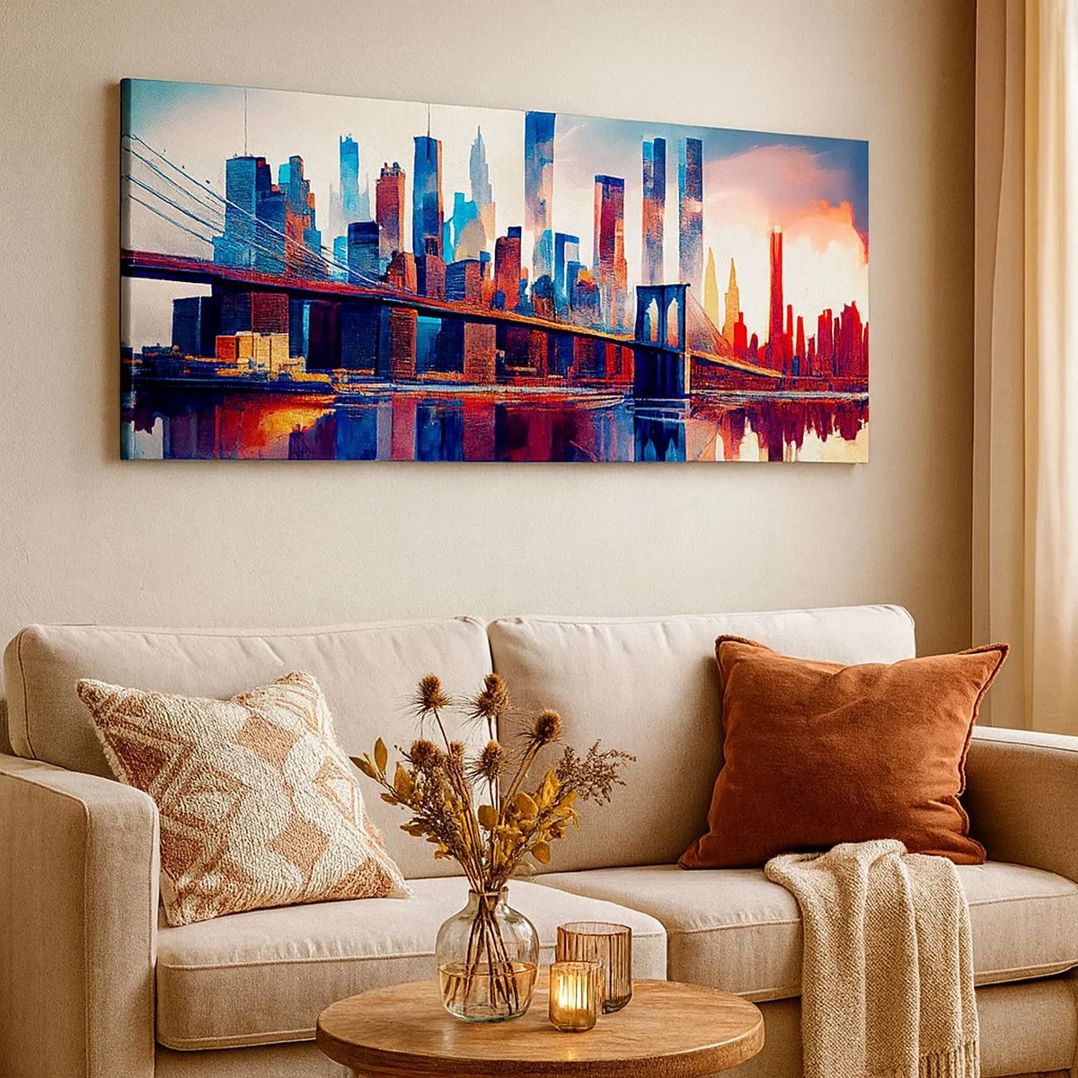 Lærredstryk - Billede på lærred - Fænomenale New York - 100x40 cm