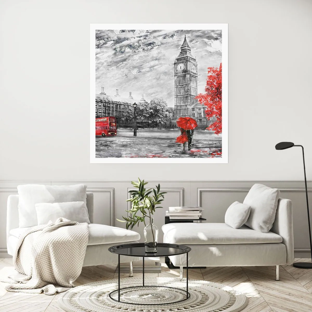 Plakat - En spændende dag - 60x60 cm