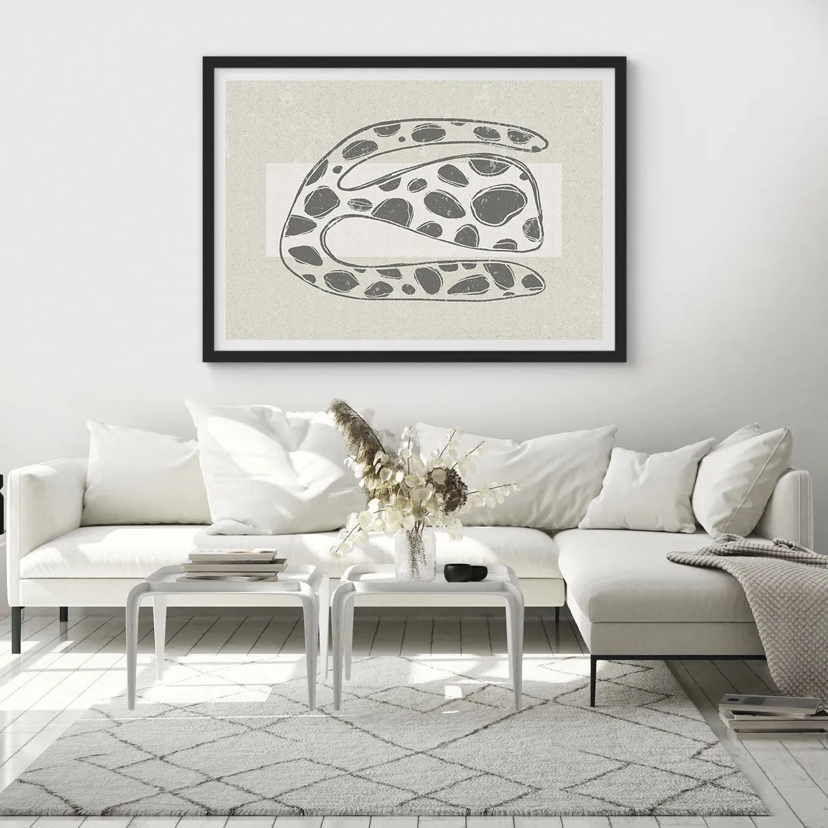 Plakat i sort ramme - Bizart væsen - 70x50 cm