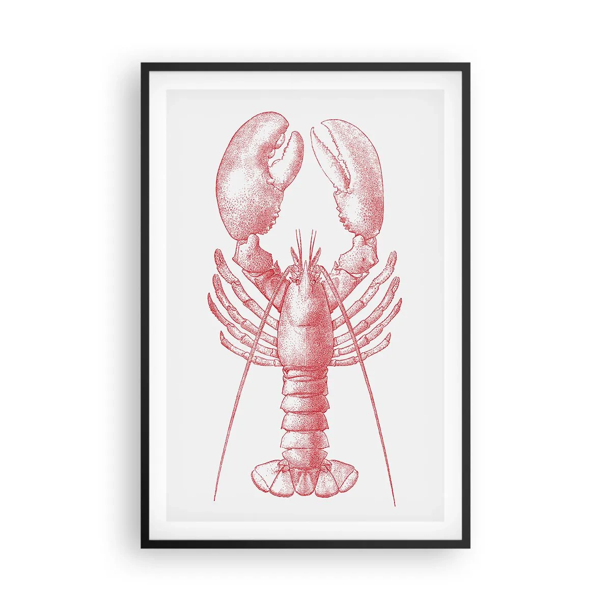 Plakat i sort ramme - Hummer, der er Homer værdig - 61x91 cm