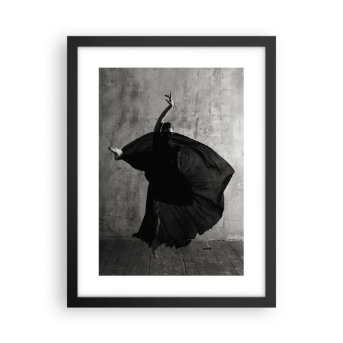 Plakat i sort ramme - Passioneret bælte - 30x40 cm