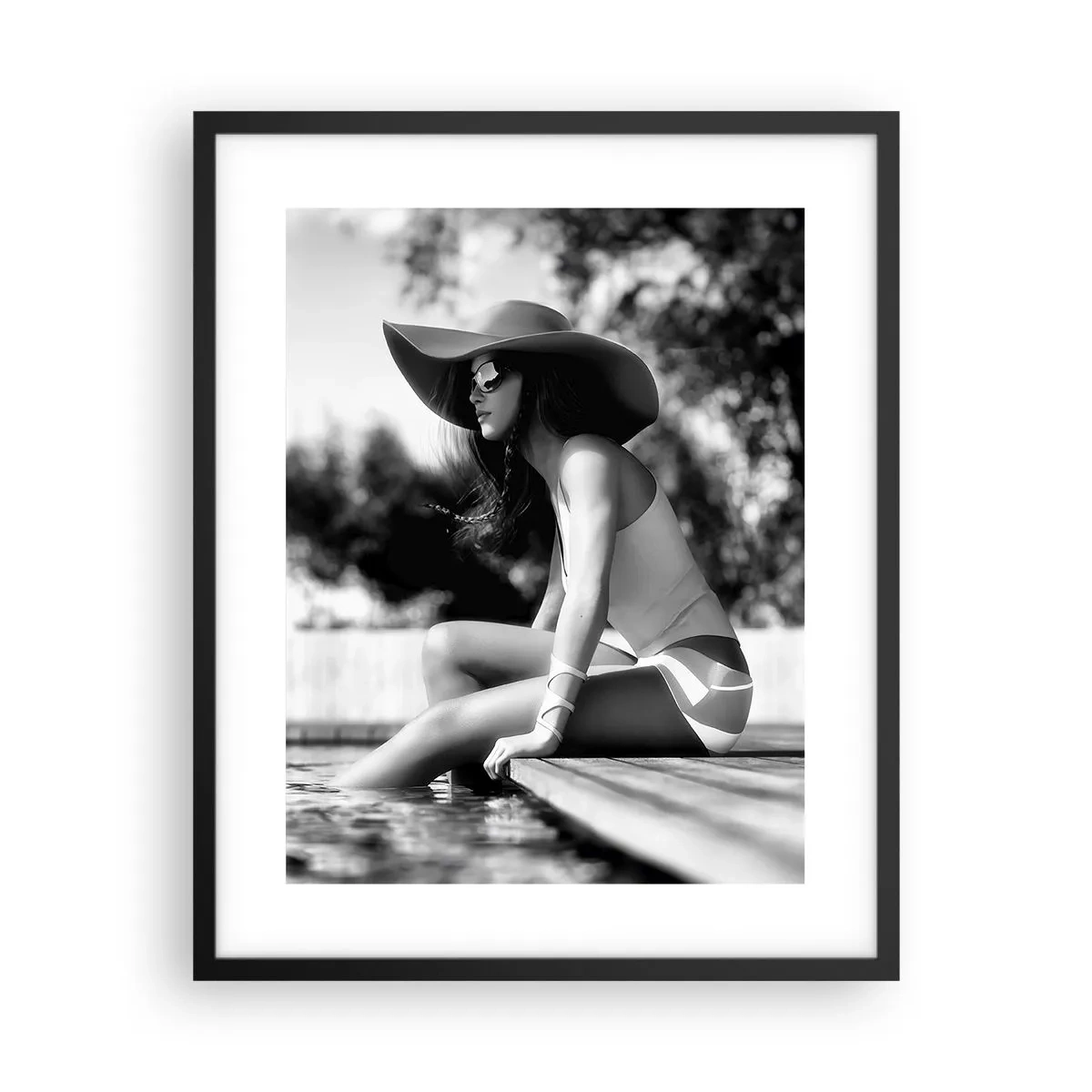 Plakat i sort ramme - Sommerdrøm - 40x50 cm