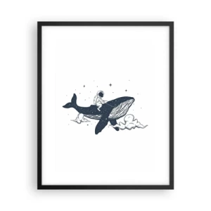 Plakat i sort ramme - Et kosmisk eventyr - 40x50 cm