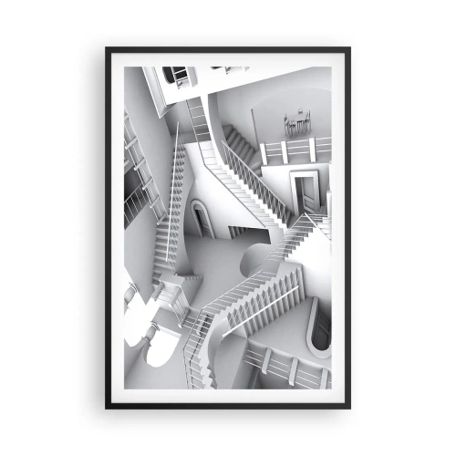 Plakat i sort ramme - Rummets paradokser - 61x91 cm