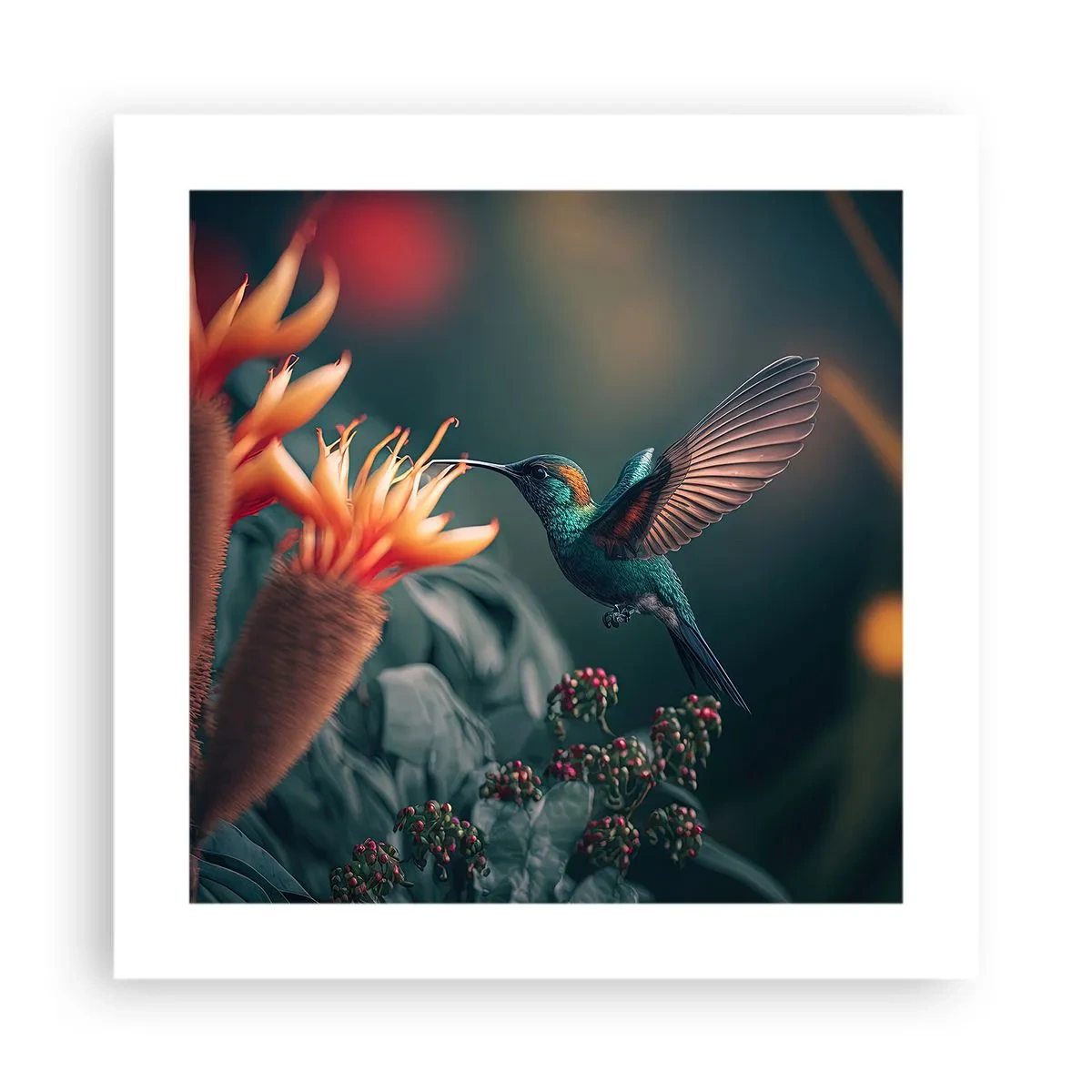 Plakat - Et virkelig farverigt liv - 40x40 cm