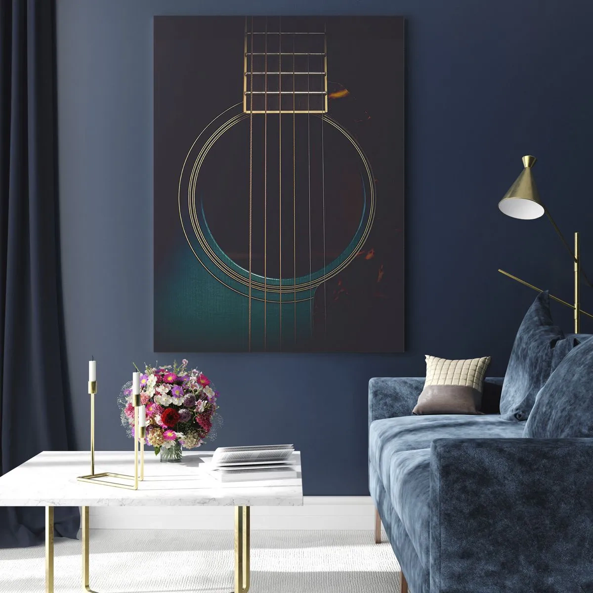 Billede på glas - Et øjeblik før det lyder - 50x70 cm