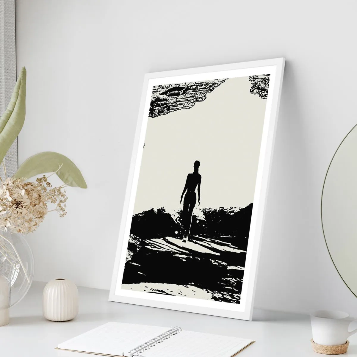 Plakat i hvid ramme - Et nyt udseende - 30x40 cm