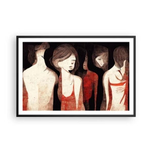 Plakat i sort ramme - Mørkets madonnaer - 91x61 cm