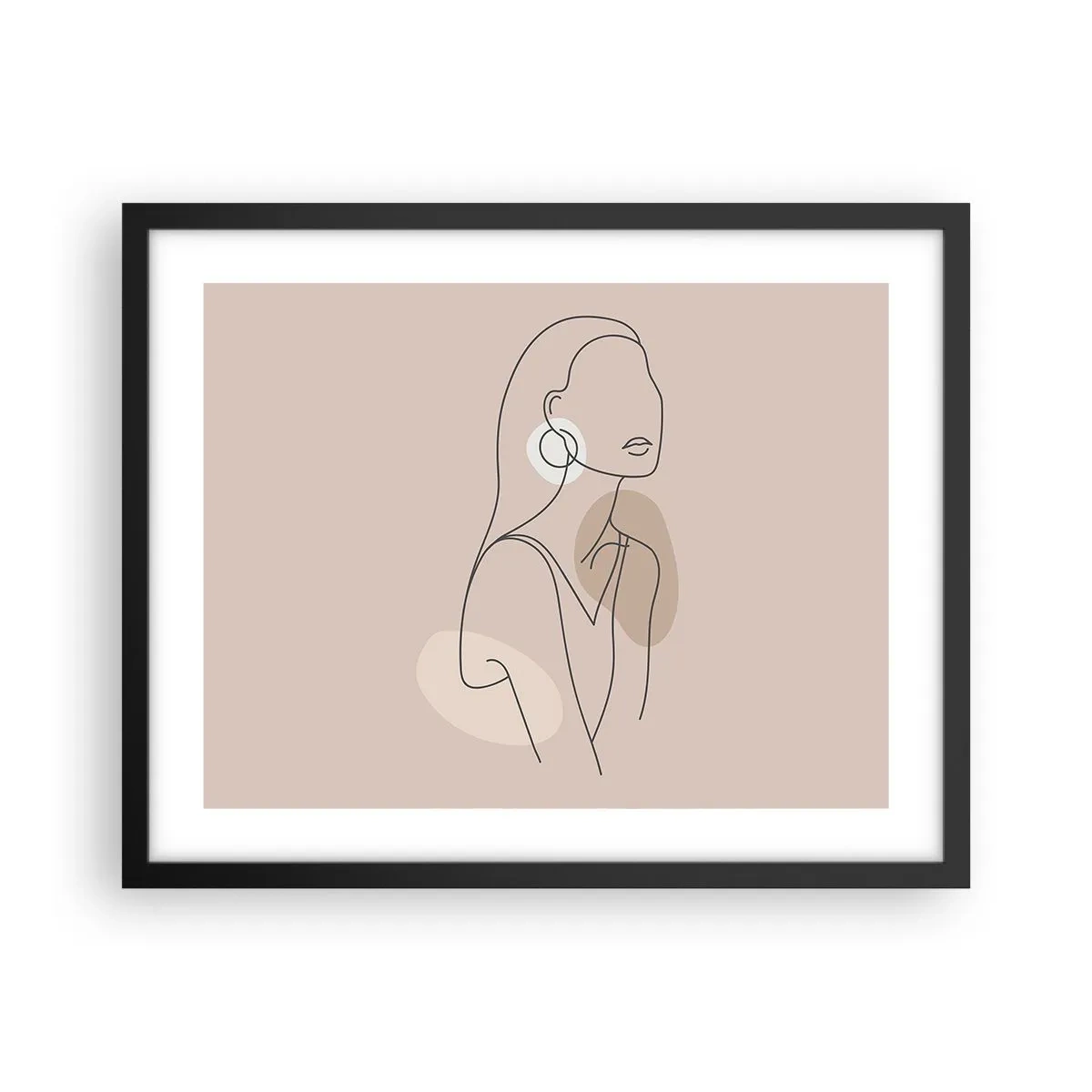 Plakat i sort ramme - Et ikon for pigelivet - 50x40 cm