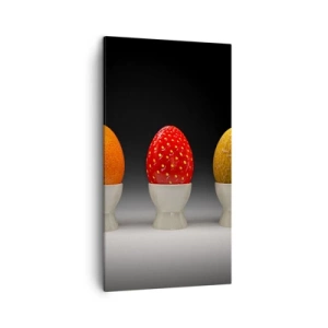 Lærredstryk - Billede på lærred - Frugt morgenmad - 45x80 cm