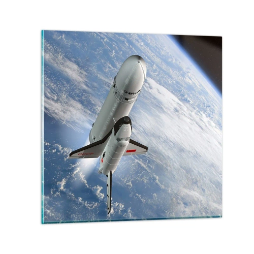 Billede på glas - Kosmisk opstigning - 40x40 cm