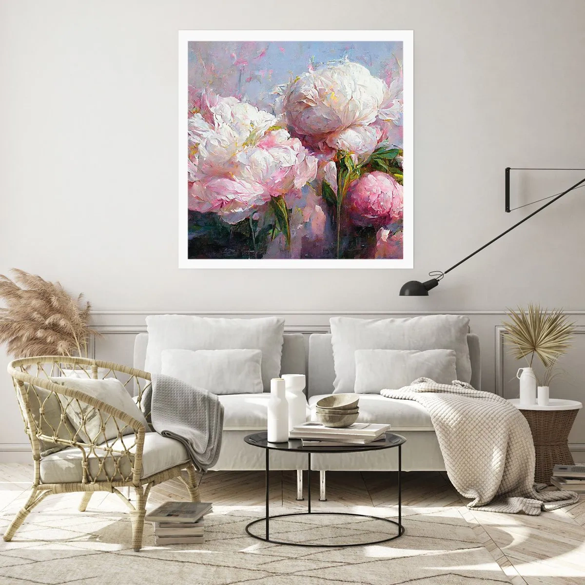 Plakat - En buket fyldt med liv - 30x30 cm