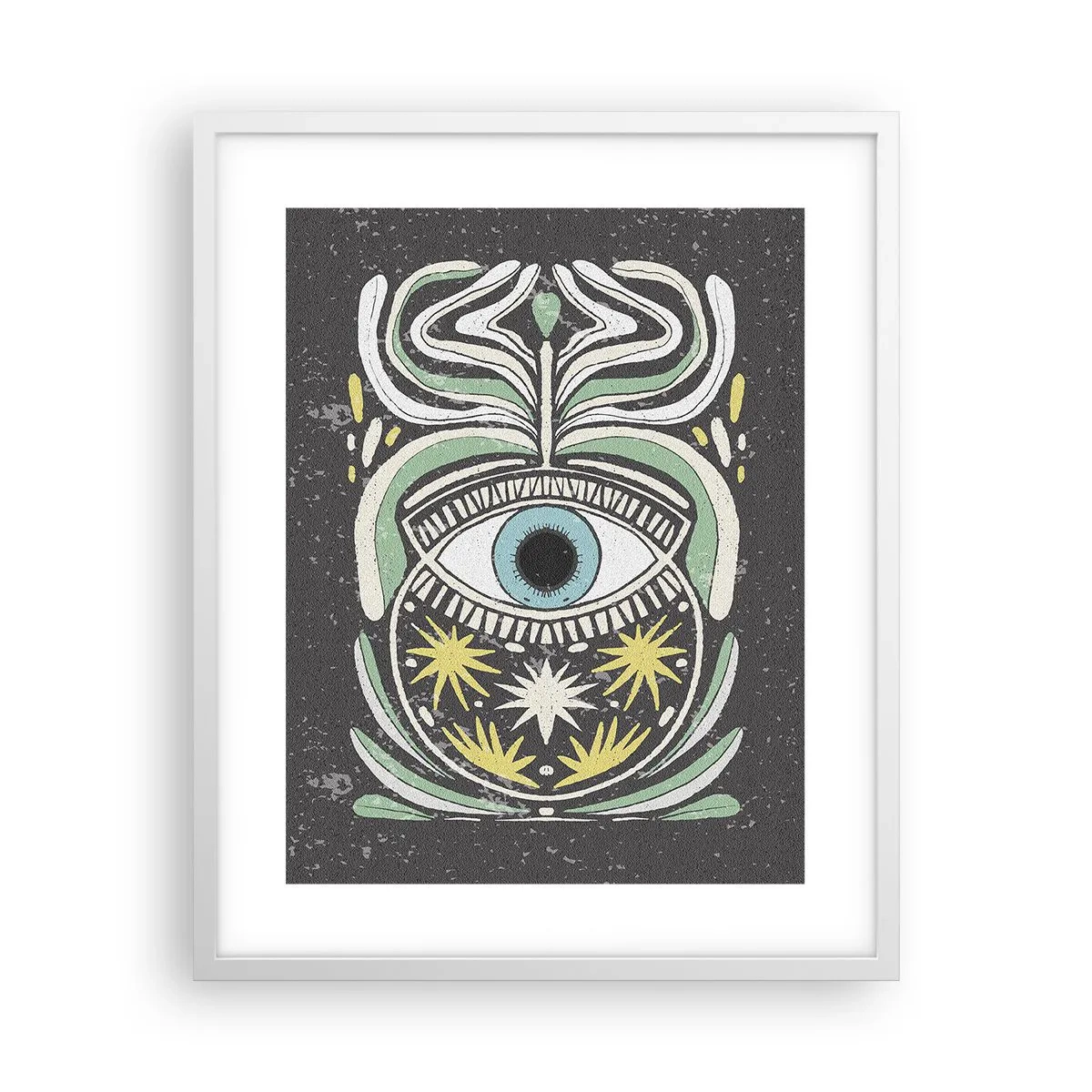 Plakat i hvid ramme - Stammeritualer - 40x50 cm