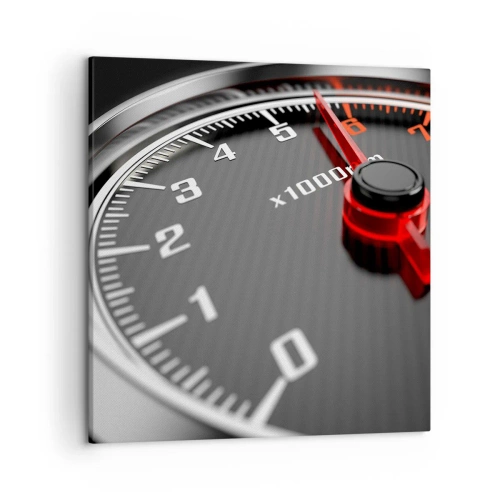 Lærredstryk - Billede på lærred - Træd på speederen - 50x50 cm