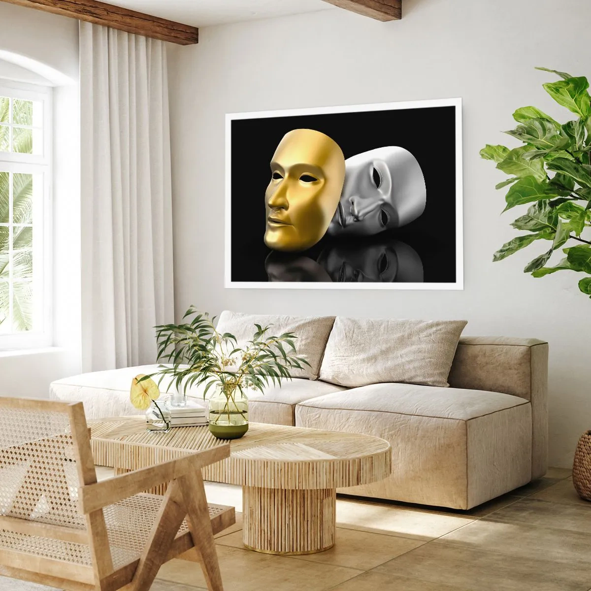 Plakat - Livet er teater - 50x40 cm