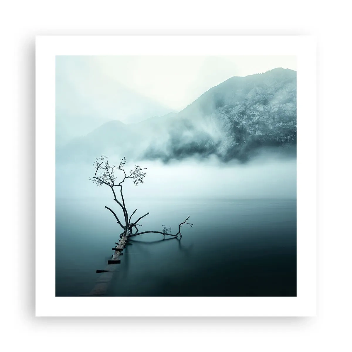 Plakat - Ud af vand og tåge - 50x50 cm