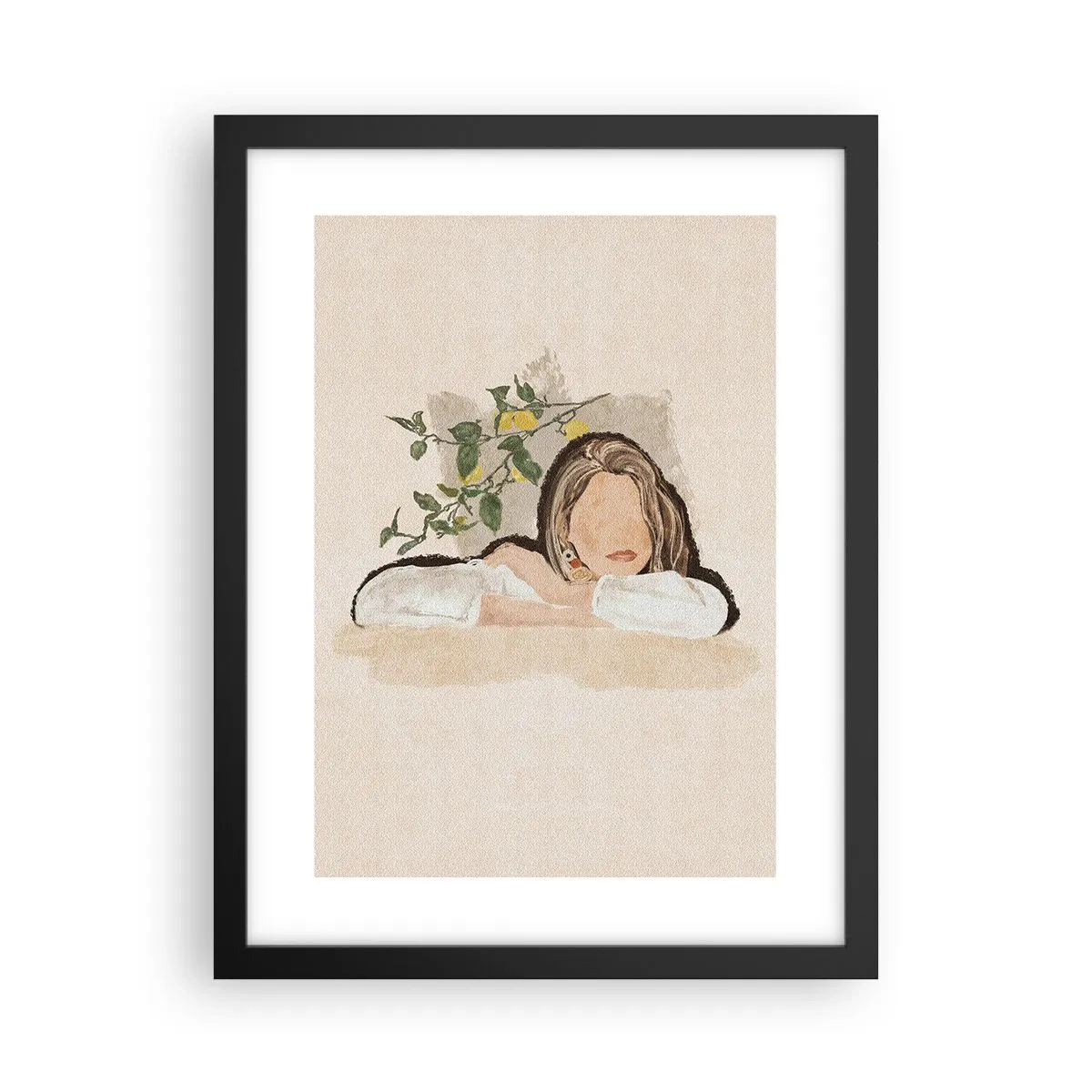 Plakat i sort ramme - Sydstaternes skønhed - 30x40 cm