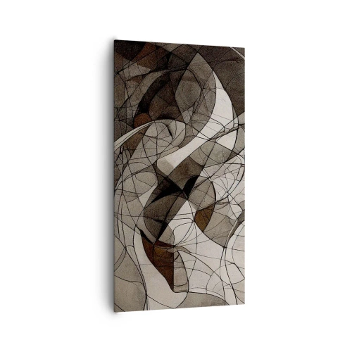 Lærredstryk - Billede på lærred - Cirkulation af jordens farver - 65x120 cm