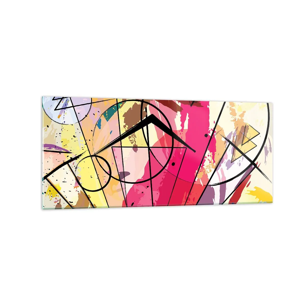 Billede på glas - Eksplosion - 120x50 cm