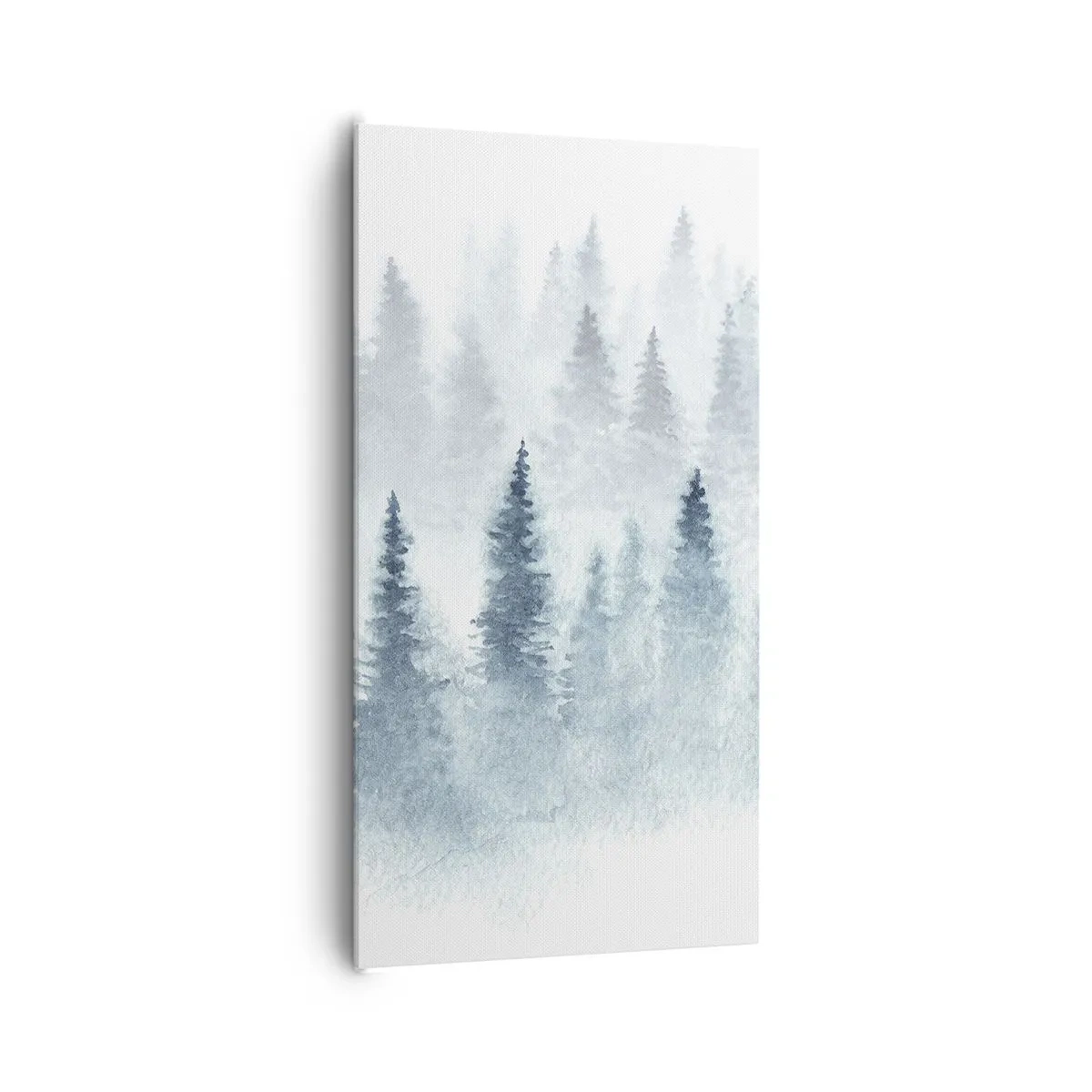 Lærredstryk - Billede på lærred - Indhyllet i tåge - 65x120 cm