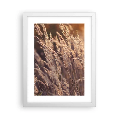 Plakat i hvid ramme - Klar til at byde efteråret velkommen - 30x40 cm