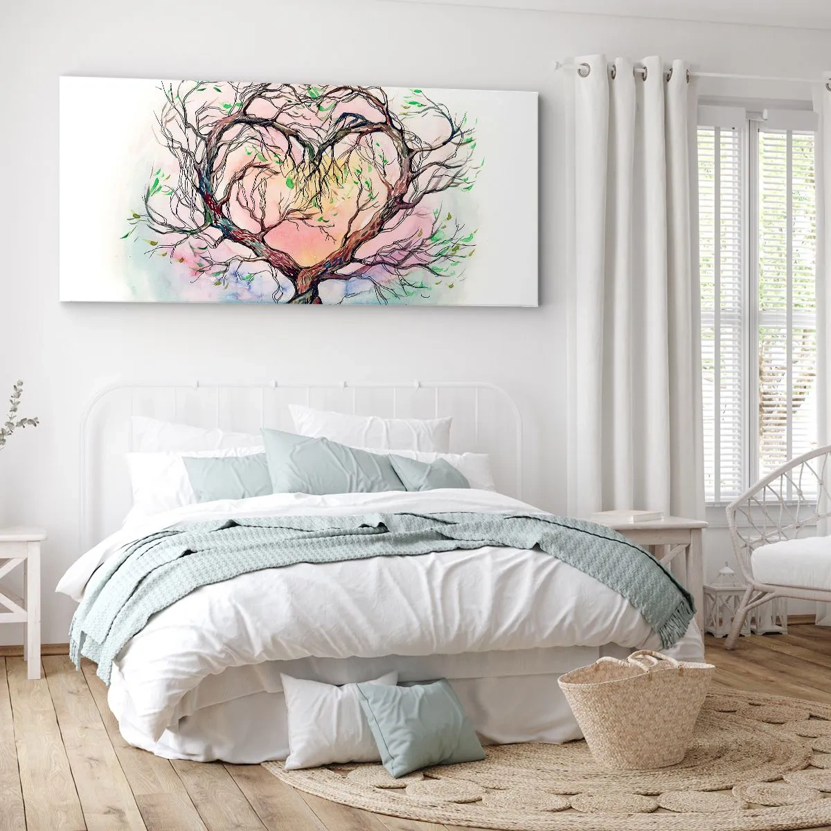 Lærredstryk - Billede på lærred - Sammen mod stormene - 120x50 cm