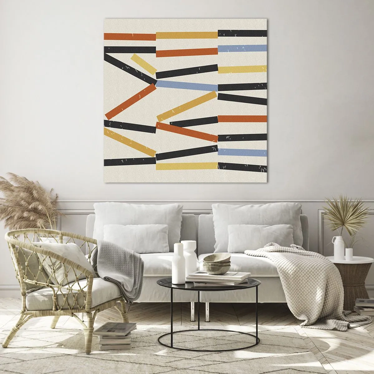 Billede på glas - Vandret komposition - 70x70 cm