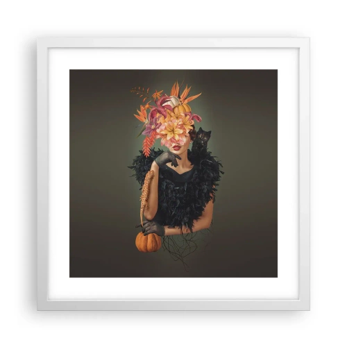Plakat i hvid ramme - Heksens fortryllelse - 40x40 cm