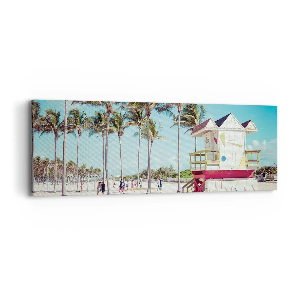 Lærredstryk - Billede på lærred - En smuk dag foran dig - 90x30 cm