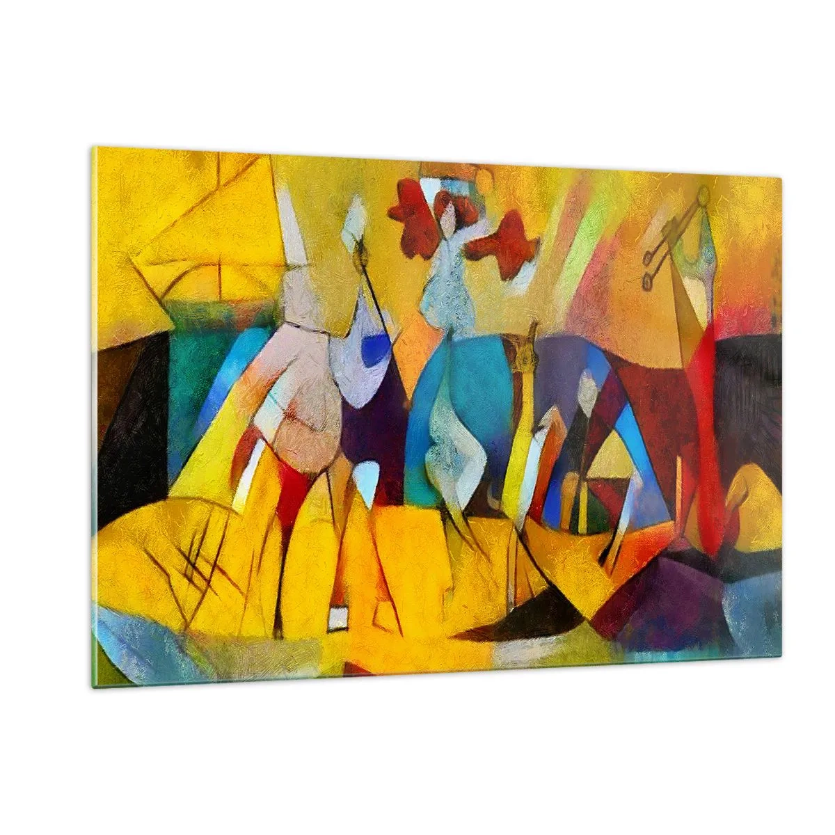 Billede på glas - Sol - liv - glæde - 120x80 cm
