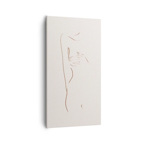 Lærredstryk - Billede på lærred - Begærets form - 55x100 cm