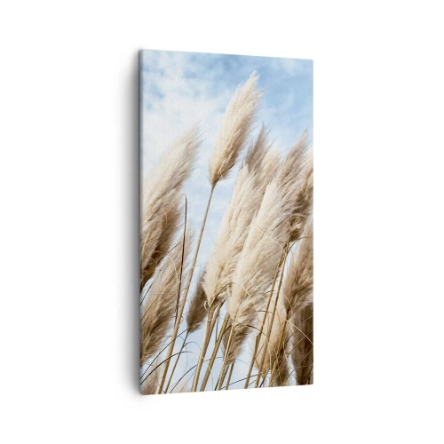 Lærredstryk - Billede på lærred - Solrig og blæsende kærtegn - 45x80 cm