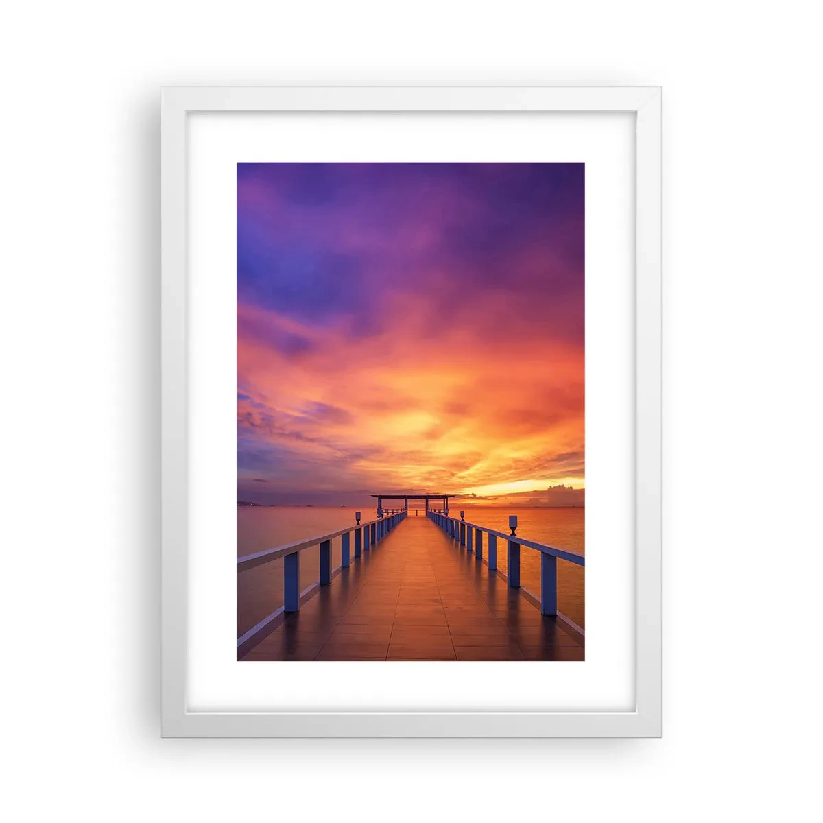 Plakat i hvid ramme - Uden ende - 30x40 cm