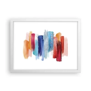 Plakat i hvid ramme - Op og ned  - 40x30 cm