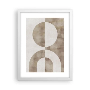 Plakat i hvid ramme - Ligheder og forskelle - 30x40 cm