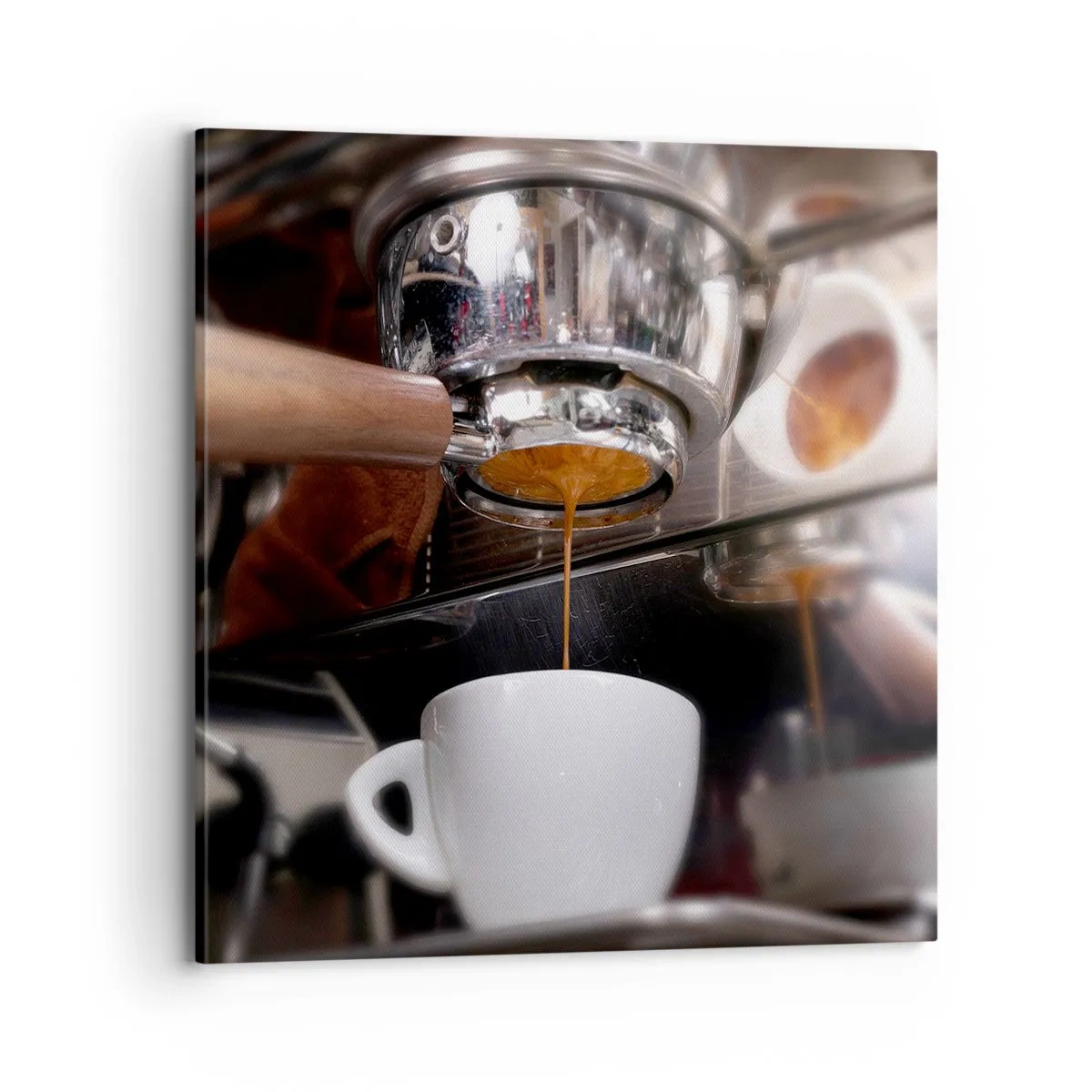 Lærredstryk - Billede på lærred - Et godt øjeblik på dagen - 70x70 cm