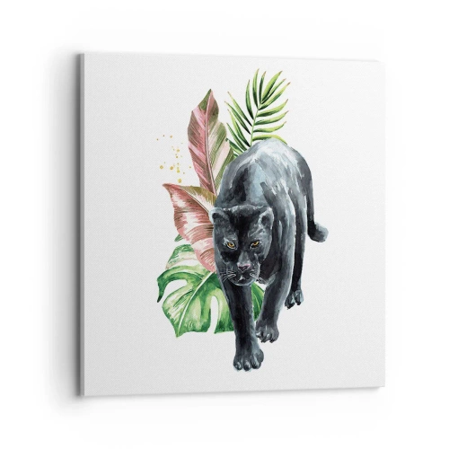 Lærredstryk - Billede på lærred - Vild i hjertet - 70x70 cm