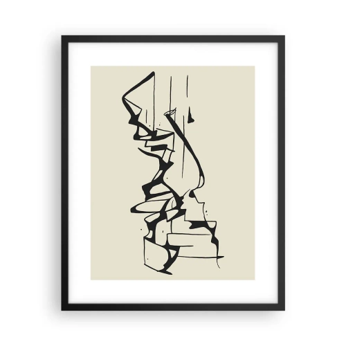 Plakat i sort ramme - Måske et landskab - 40x50 cm