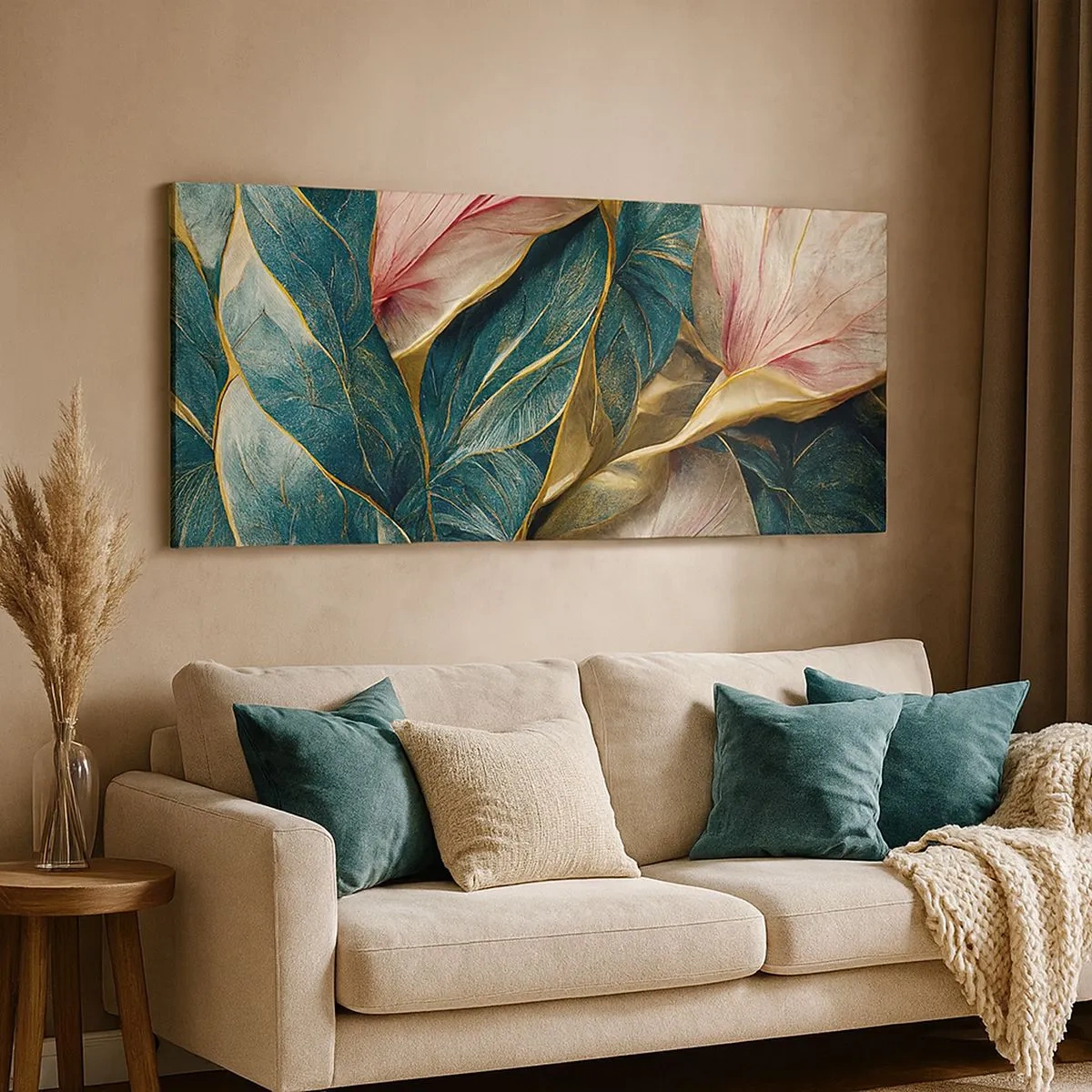 Lærredstryk - Billede på lærred - Naturlig elegance og stil - 100x40 cm