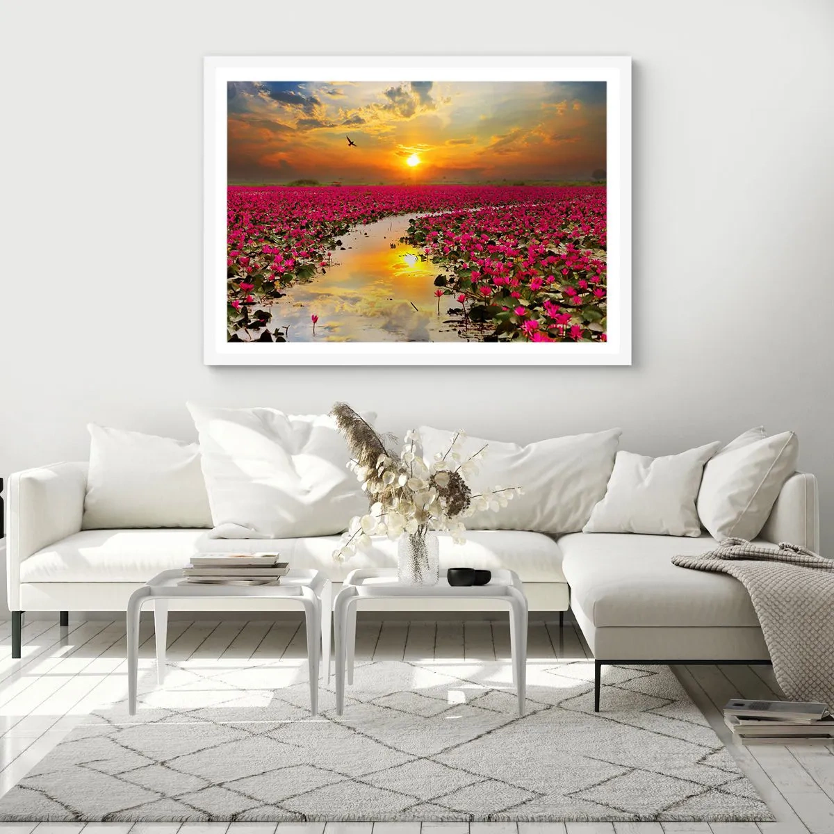 Plakat i hvid ramme - Søens hemmelige liv - 91x61 cm