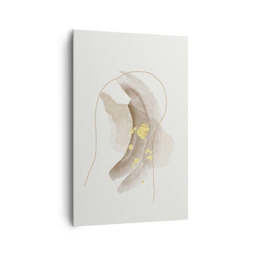 Lærredstryk - Billede på lærred - Mødt i rummet - 80x120 cm